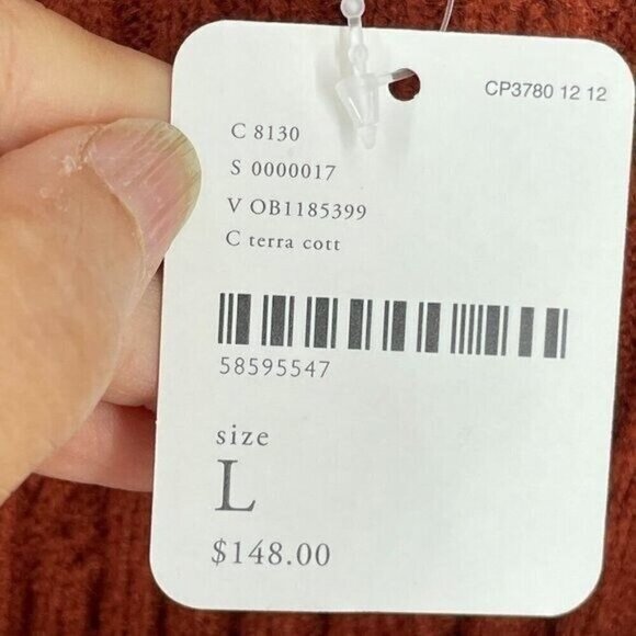 NWT Free People Emmaline Open Back Knit Terra Cotta Mini Dress Bra Friendly L - Picture 11 of 13